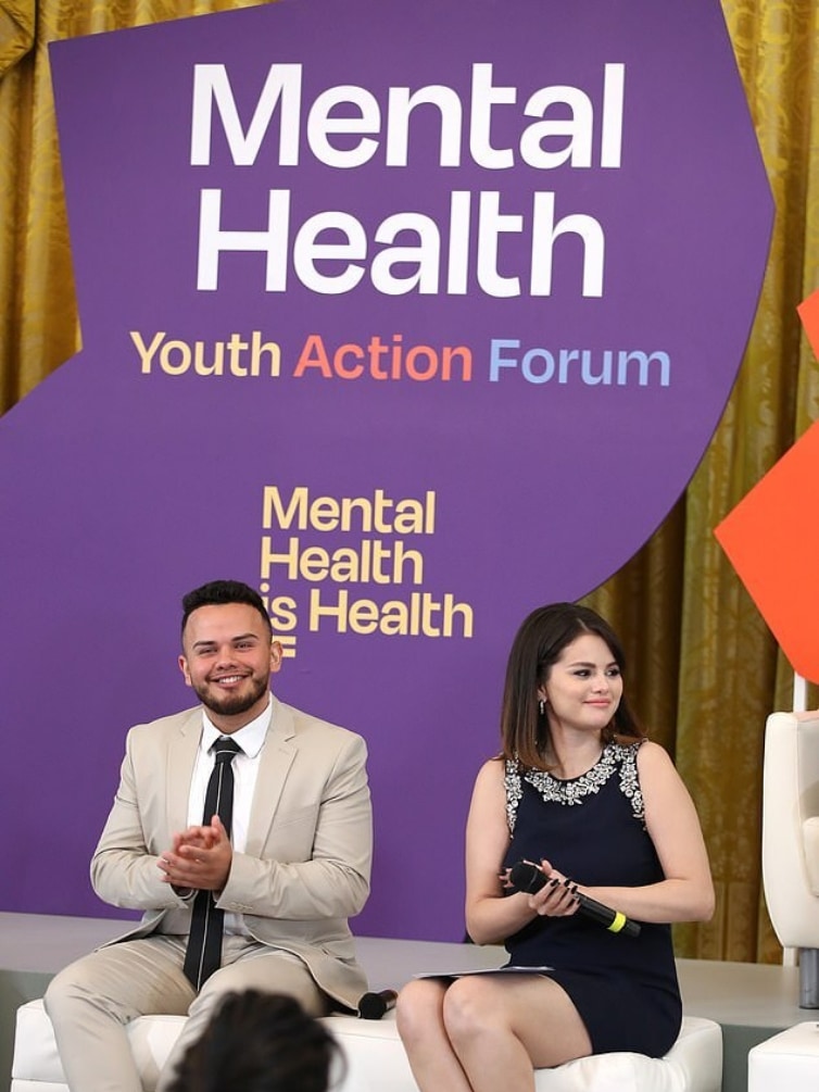 Selena Gomez at the Mental Health Youth Action Forum